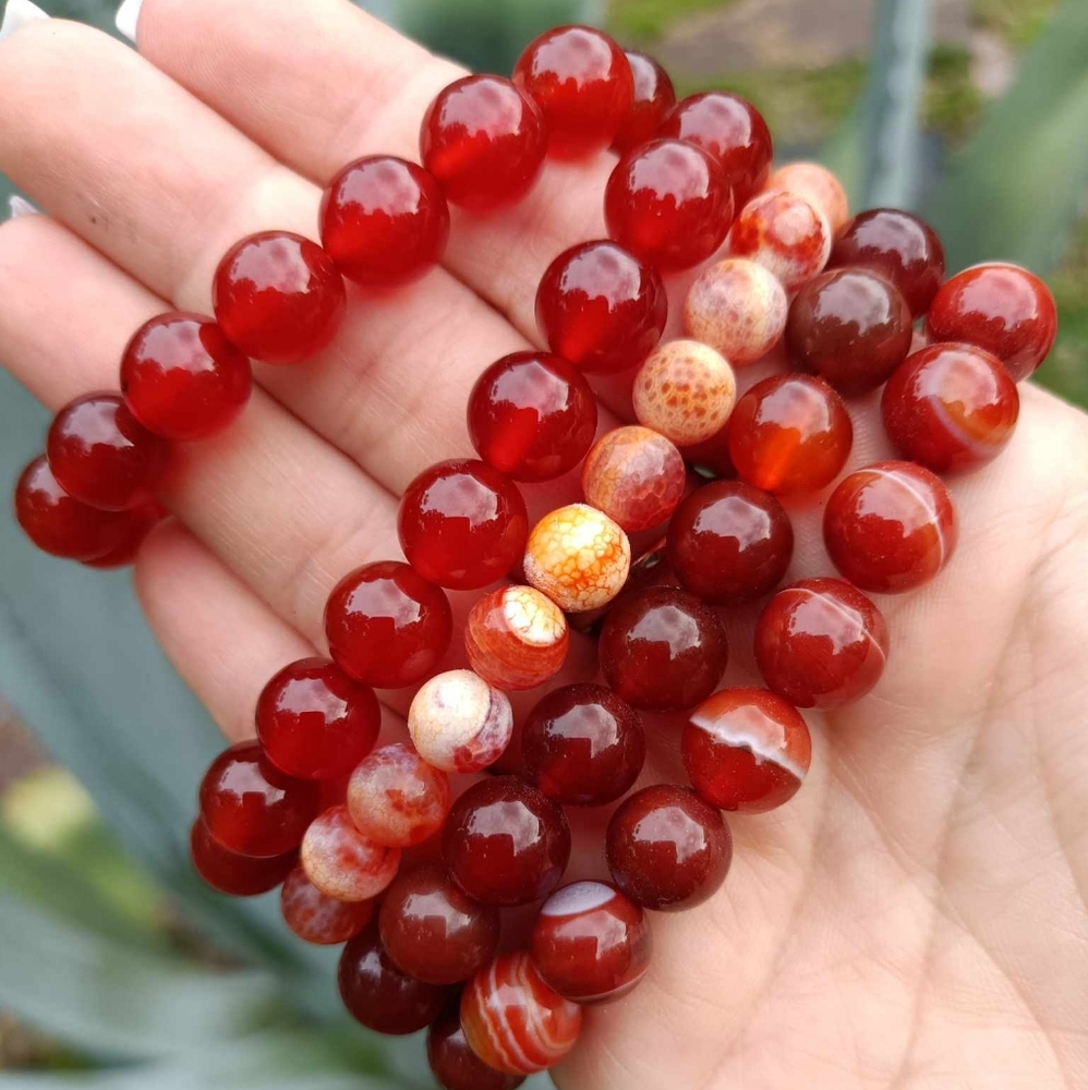 Carnelian Jasper Crystal Bracelet